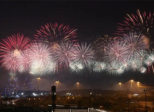 乌什县焰火晚会